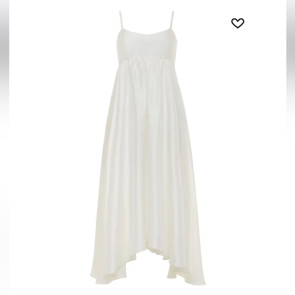 Azeeza Rachel Dress in White Silk - Picture 5 of 8